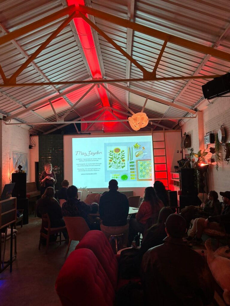Maz Leyden talk at Picnic Social